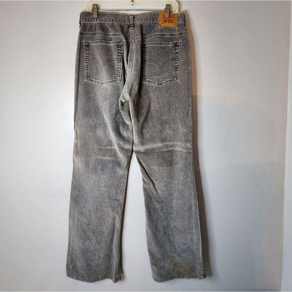 Levis 515 boot women's cut lower rise 12 mis lm corduroy gray - Picture 2 of 6
